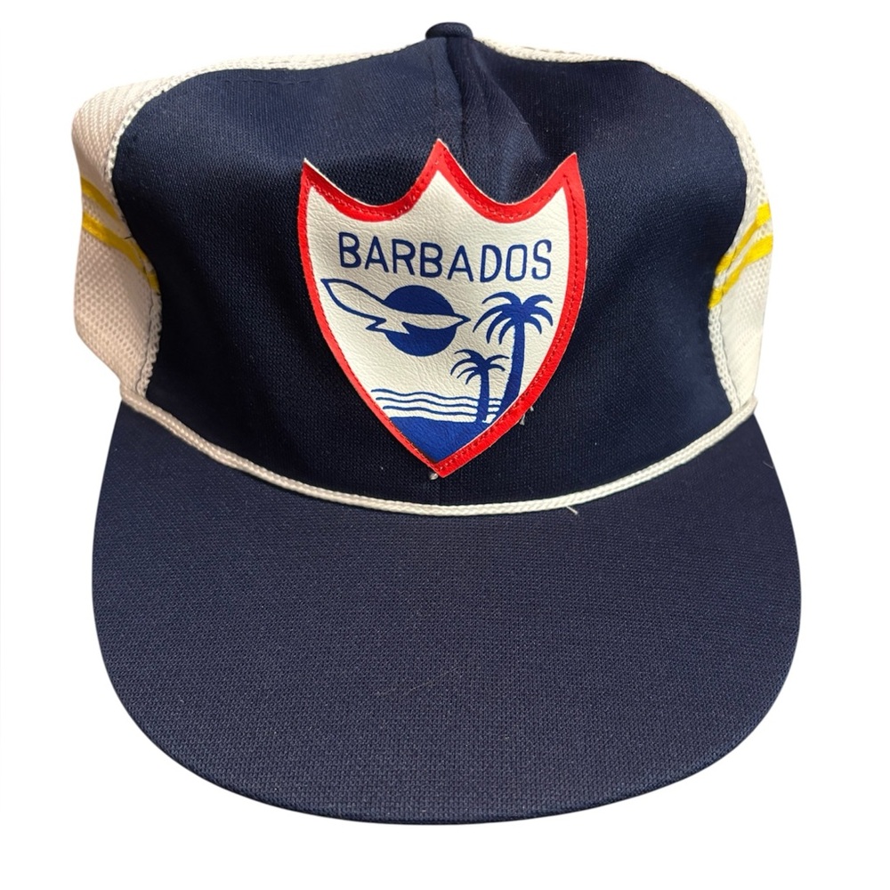 Barbados Vintage Navy and White Cap